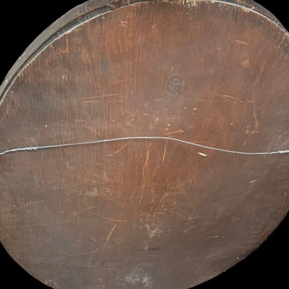 19th Century ANTIQUE ARTS & CRAFTS HAMMERED COPPER OVAL MIRROR England - Picture 5 of 9